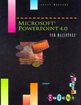 CD-ROM Microsoft PowerPoint 4 0 for Macintosh Quicktorial Book
