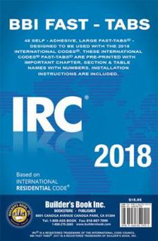 Pamphlet 2018 International Residential Code (IRC) Fast Tabs Book