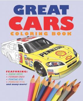Paperback Great Cars Coloring Book
