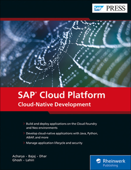 Hardcover SAP Cloud Platform: Cloud-Native Development Book