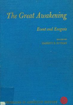 Hardcover The Great Awakening: Event and Exegesis Book