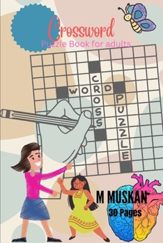 Paperback Crossword Puzzle Book for adults 30 Pages Book