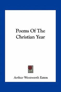 Paperback Poems Of The Christian Year Book