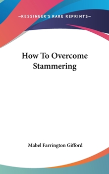 Hardcover How To Overcome Stammering Book