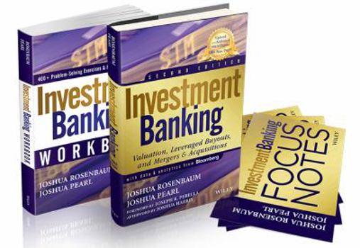 Hardcover Investment Banking Set: Investment Banking/Investment Banking Workbook/Investment Banking Focus Notes (Wiley Finance) Book