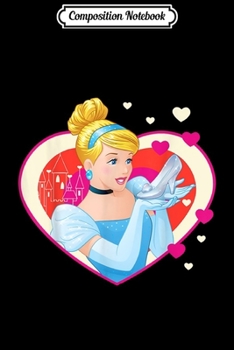 Composition Notebook: Disney Cinderella Valentine's Sparkle Hearts Graphic Journal/Notebook Blank Lined Ruled 6x9 100 Pages