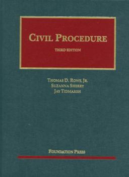 Hardcover Rowe, Sherry and Tidmarsh's Civil Procedure, 3D Book
