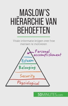 Paperback Maslow's hiërarchie van behoeften: Vitale informatie krijgen over hoe mensen te motiveren [Dutch] Book