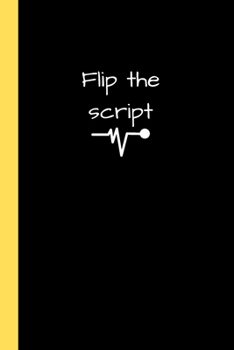 Flip the Script: Alternative Black Notebook / Journal, Unique Great Gift Ideas for Her Him Teen Women Men, 100 pages, Anarchy Rock Gothic Punk