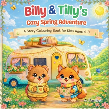Billy and Tilli's Cozy Spring Adventure - A Story Colouring Book for Kids Ages 4-8