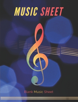 Paperback Blank Music Sheet Notebook / 12 Staff Per Page - Paper for Musicians: Personalized Music Notebook 12 Staves, Music Manuscript Paper, Staff Paper / Lar Book