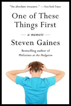 Hardcover One of These Things First Book