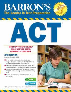 Paperback Barron's ACT [With CDROM] Book