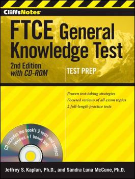 Paperback CliffsNotes FTCE General Knowledge Test [With CDROM] Book