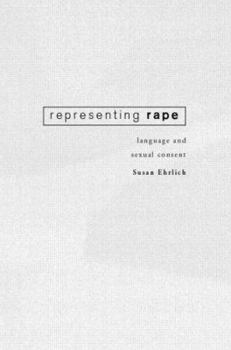 Paperback Representing Rape: Language and sexual consent Book