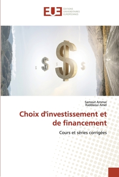 Paperback Choix d'investissement et de financement [French] Book