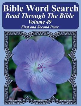 Paperback Bible Word Search Read Through The Bible Volume 49: First and Second Peter Extra Large Print Book