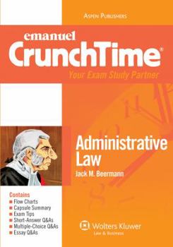 Paperback Emanuel Crunchtime: Administrative Law Book