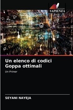 Paperback Un elenco di codici Goppa ottimali [Italian] Book