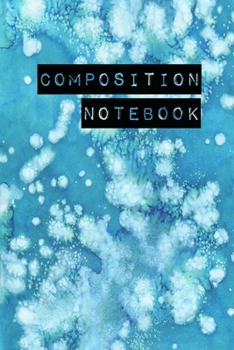 Composition Notebook: College Ruled 6" x 9" Artic Blue Design Writing Notes Journal,Office,Kids,School and college student