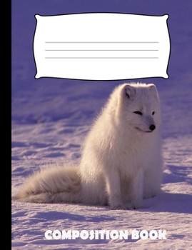 Paperback Composition Book: Wolf Composition Notebook Wide Ruled Book