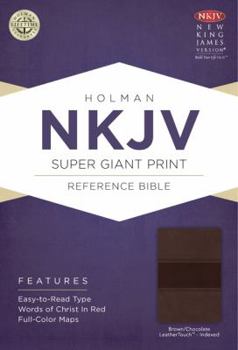 Imitation Leather Super Giant Print Reference Bible-NKJV [Large Print] Book