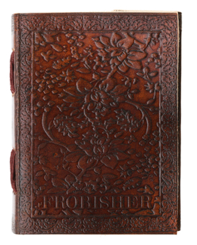 Leather Bound Floral Leather Journal Medium Book