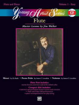 Paperback Young Artist, Vol 1: For Flute and Piano (Easy), Book & CD Book