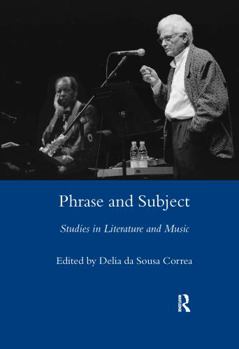 Paperback Phrase and Subject: Studies in Music and Literature Book