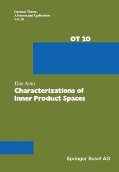 Paperback Characterizations of Inner Product Spaces Book