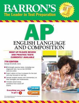Paperback Barron's AP English Language and Composition [With CDROM] Book