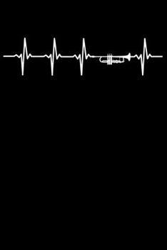 Trumpeter Notebook: Trumpet Heartbeat 6 x 9 Dotted Dot Grid Journal Gift for Trumpeters And Trumpet Players (108 Pages)