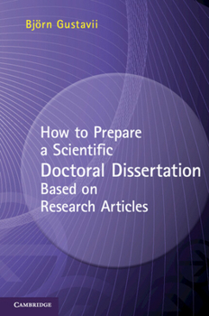 Paperback How to Prepare a Scientific Doctoral Dissertation Based on Research Articles Book