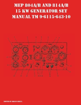 Paperback MEP 804A/B and 814A/B 15 KW Generator Set Manual TM 9-6115-643-10 Book