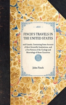 Hardcover Finch's Travels in the United States Book