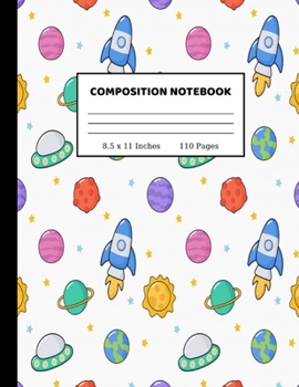 Paperback Composition Notebook: Pretty Wide Ruled Paper Notebook Journal - Wide Blank Lined Workbook for Teens Kids Students Girls for Home School Col Book