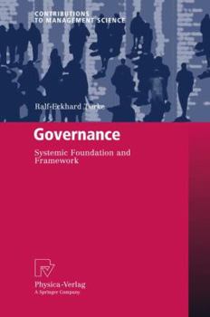 Paperback Governance: Systemic Foundation and Framework Book