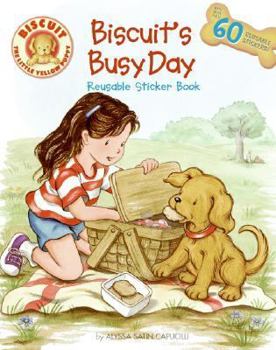 Paperback Biscuit's Busy Day Reusable Sticker Book