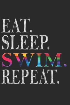 Schwimmen Notizbuch: Schwimmen Notizbuch die Perfekte Geschenkidee f�r Schwimmer oder Wasserratten. Das Taschenbuch hat 120 wei�e Seiten mit Punktraster die dich beim Schreiben oder skizzieren unterst