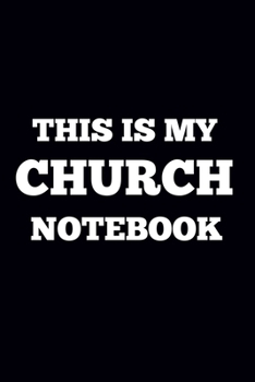 Paperback This is my church notebook: prayer journal Book