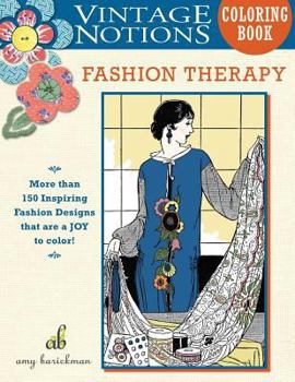 Paperback Vintage Notions Coloring Book: Fashion Therapy Book