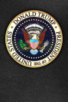 Paperback Donald Trump President of the United States: Faux leather Presidential Seal Potus Composition Book 150 pages 6 x 9 in. College Ruled Writing Notebook Book