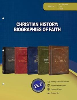 Paperback Christian History: Biographies of Faith Parent Lesson Planner Book