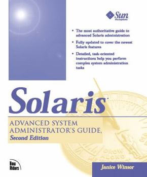 Paperback Solaris Advanced System Administrator's Guide Book