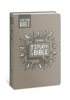 Imitation Leather The NIV Action Study Bible, Leathersoft, Gray, Full Color Book