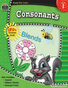Paperback Ready-Set-Learn: Consonants Grd 1 Book