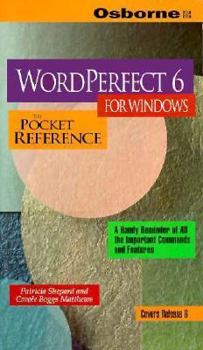 Paperback WordPerfect 6 for Windows: The Pocket Reference Book