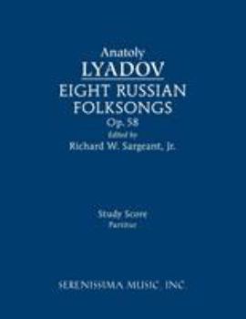 Paperback Eight Russian Folksongs, Op.58: Study score Book