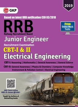 Paperback RRB (Railway Recruitment Board) 2019 - Junior Engineer CBT -I & II - Electrical Engineering Book