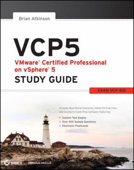 Paperback Vcp5 Vmware Certified Professional on Vsphere 5 Study Guide: Exam Vcp-510 Book